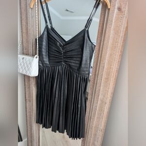 Express Black Dress with Chain Straps
